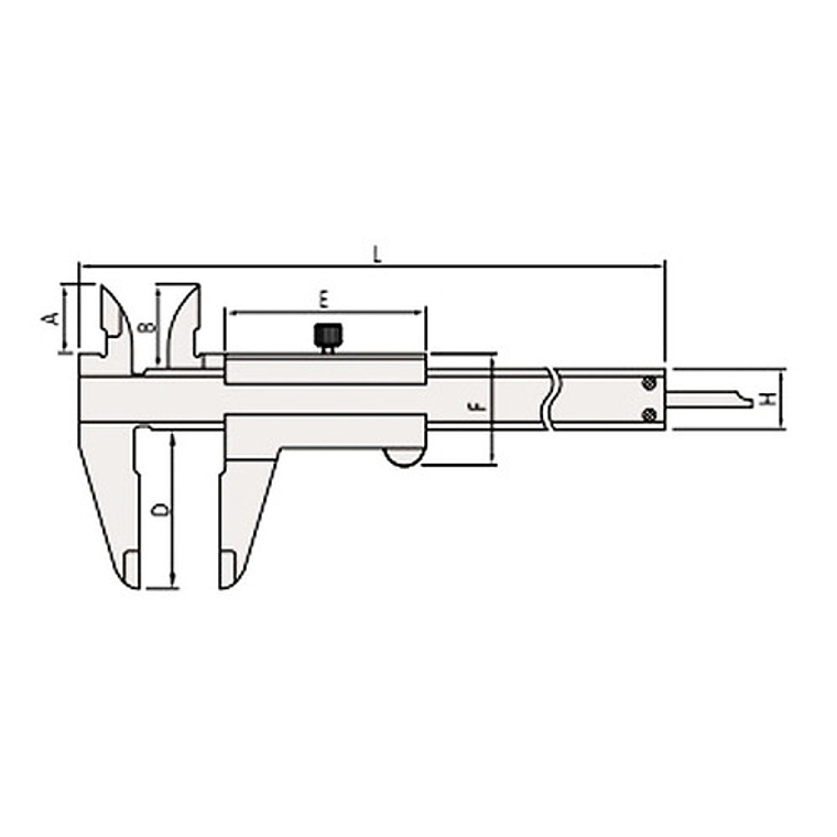 Calibrador Vernier Mitutoyo 6