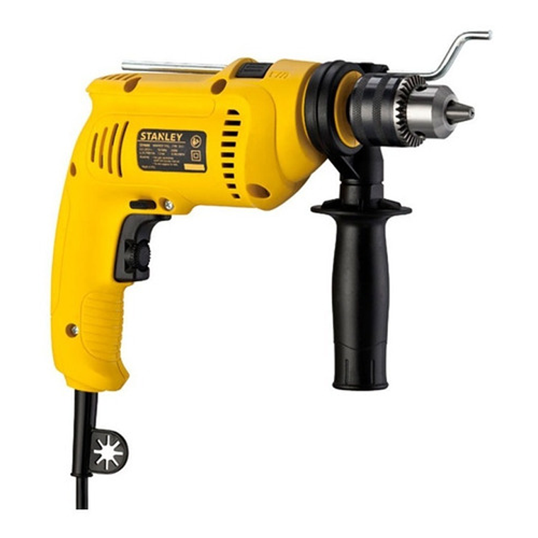Taladro Percutor Stanley 13mm 600W con Mandril de Llave 8