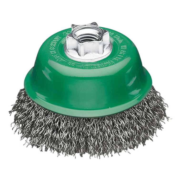 Cepillo de Copa Cónico de Acero Inoxidable M14 3