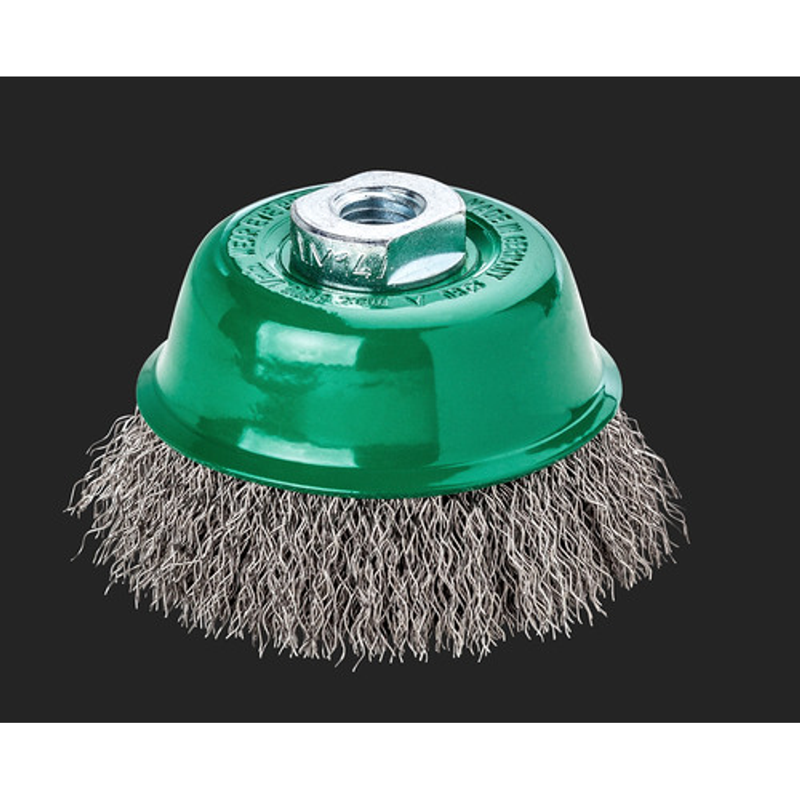 Cepillo de Copa Cónico de Acero Inoxidable M14 3