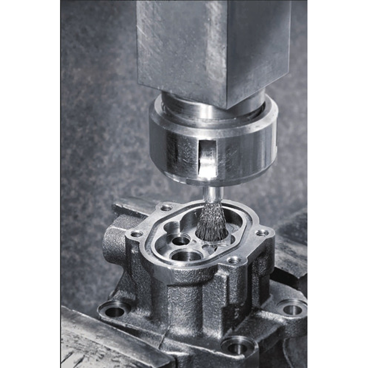 Cepillo de Alambre Grata Copa Cónica 1 1/4 Pulg Acero Ondulado Lessmann 3