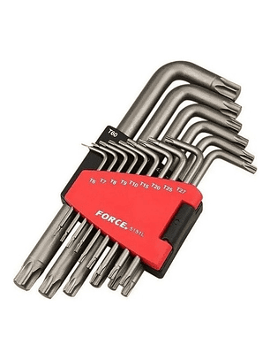 Juego de Llaves Torx Largas Force 5151L 15 Piezas T6-T60 - Herramientas Profesionales