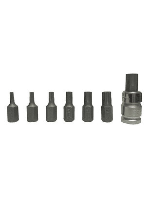 Juego de Puntas Torx Force 4081 T20-T55 con Dado Profesional