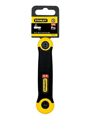 Juego de Llaves Hexagonales Torx Stanley 69-266, Set de 8 Piezas de Acero Cromo-Vanadio