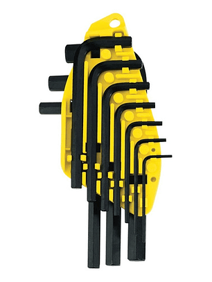 Juego 10 Llaves Hexagonales Allen de Acero Stanley 69254 - Alta Resistencia