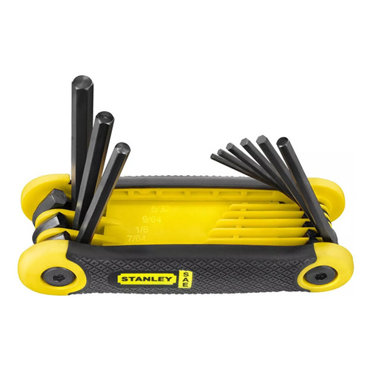 Juego Profesional de 9 Llaves Allen Hexagonales Stanley SAE 69-265 2