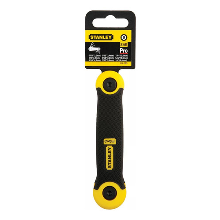 Juego Profesional de 9 Llaves Allen Hexagonales Stanley SAE 69-265 3