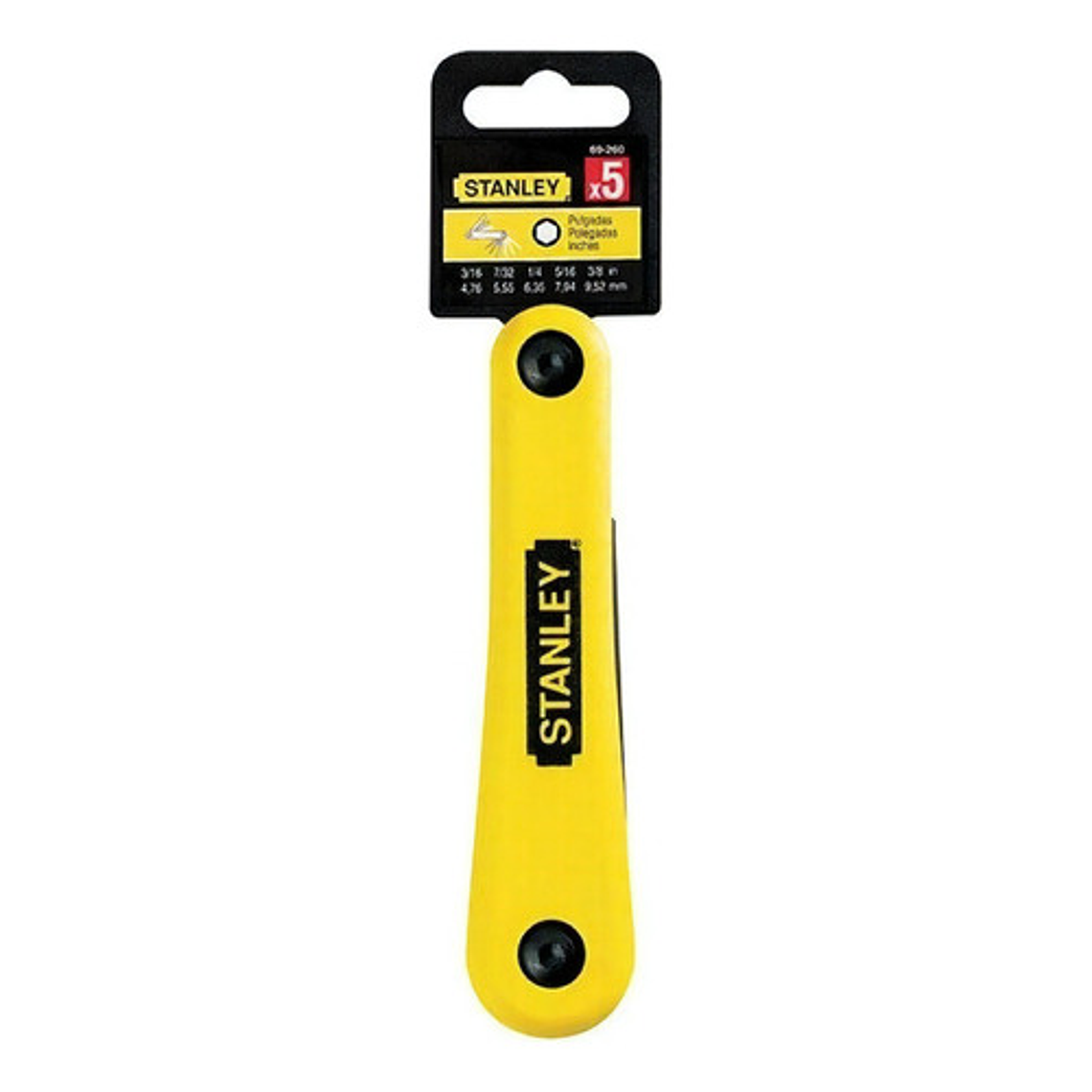 Juego de Llaves Plegables Stanley 5 Piezas 69-260 en Pulgadas - Alta Durabilidad 1
