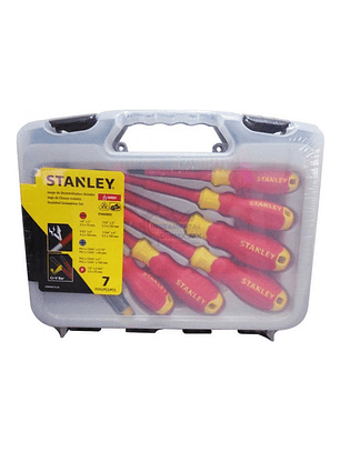 Juego de Destornilladores Aislados Stanley 7 Piezas VDE 1000V 65-980