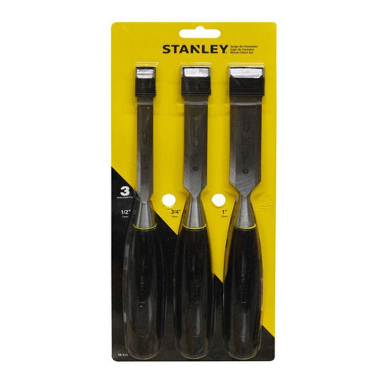 Juego de Formones Stanley Serie 5000 3 Piezas - Herramientas de Carpintería Precisas 1