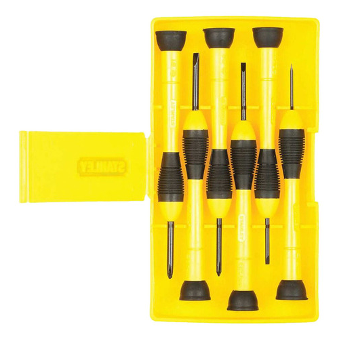 Juego de 6 Destornilladores de Precisión Stanley 66-052 con Mango Antideslizante 2