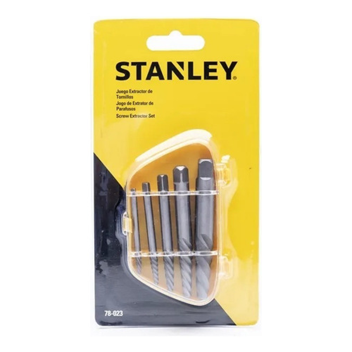 Juego Extractor de Tornillos 5 Piezas Stanley 78-023 - Alta Durabilidad 8