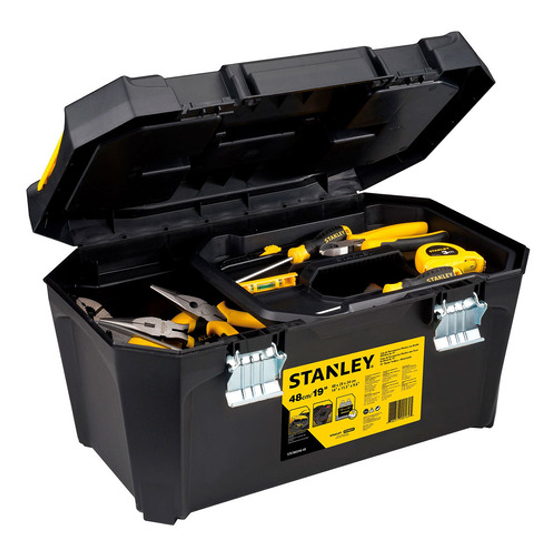 Caja de Herramientas Stanley 17 Litros STST80346-40 19 pulgadas - Resistente y Funcional 1
