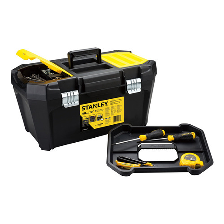 Caja de Herramientas Stanley 17 Litros STST80346-40 19 pulgadas - Resistente y Funcional 2