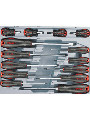 Juego de Destornilladores Force 2142 - 14 Piezas Plano y Phillips