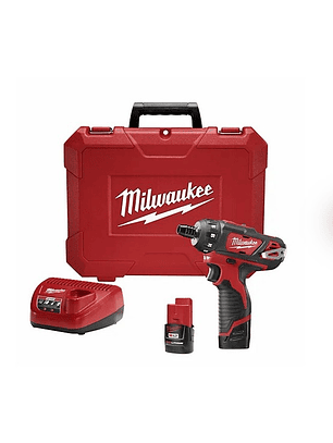 Atornillador de Impacto Inalámbrico Milwaukee M12 FUEL 2406-22 12V con 2 Baterías