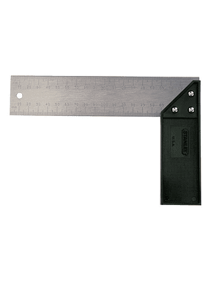 Escuadra Stanley 10 Pulgadas con Mango de Plástico - Precisión y Durabilidad