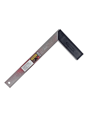Escuadra para Carpintero 12 Pulgadas 300 mm Stanley 46-040 - Medición Precisa y Duradera