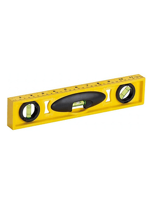 Nivel de Resina Stanley 30cm con 3 Burbujas - Precisión Profesional 42-466