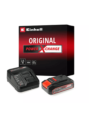 Kit Batería Recargable 2.5 Ah + Cargador Rápido 18V para Herramientas Inalámbricas Einhell