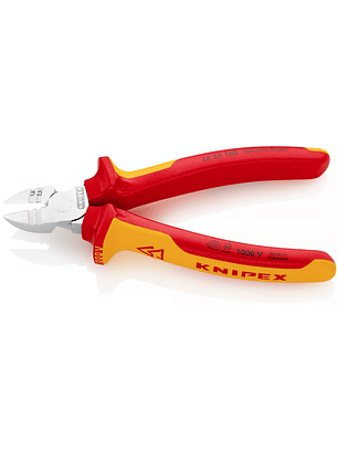 Alicate Cortante Diagonal Knipex 14 26 160 con Función Pelacables Profesional