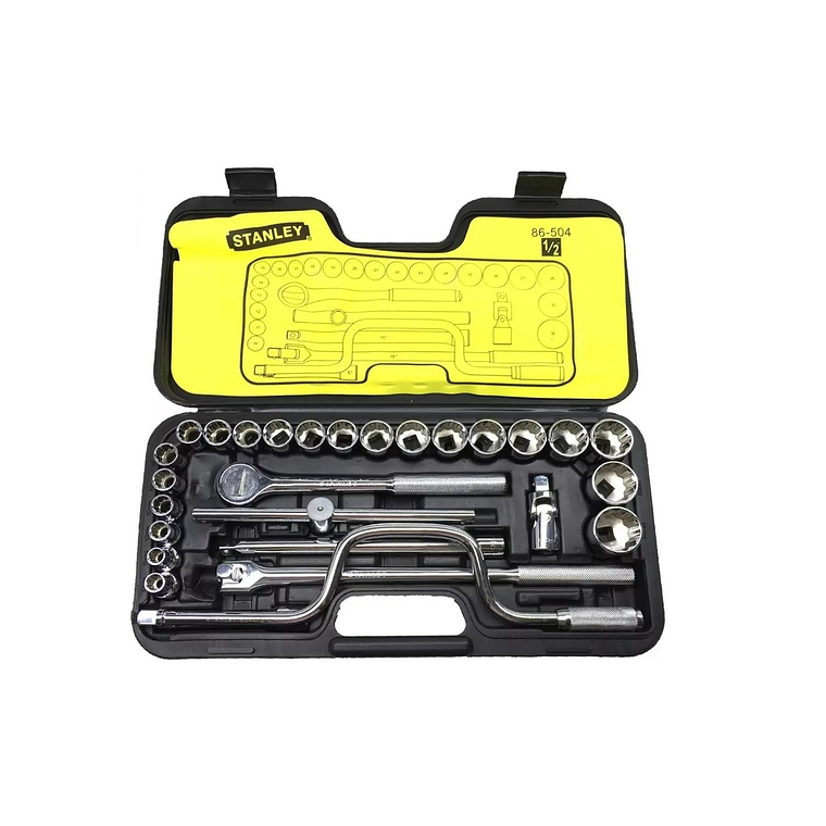 Set de Tubos y Dados Stanley 1/2