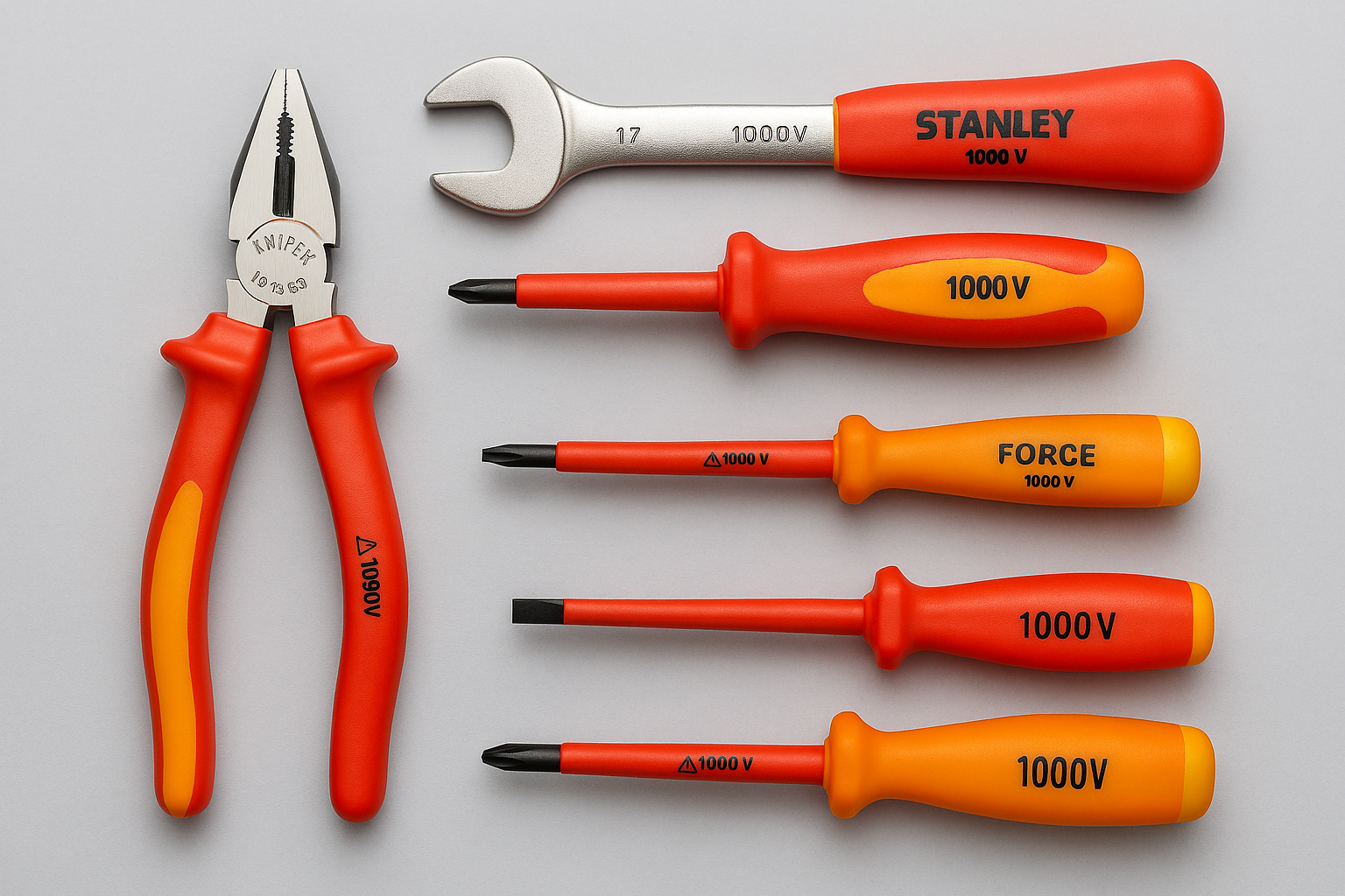 Herramientas Aisladas 1000V: Seguridad Certificada para Trabajos Eléctricos