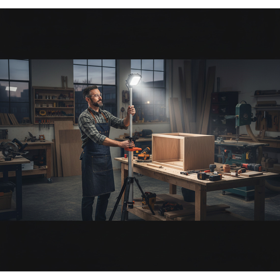 Torre de Iluminación LED Recargable 10.000 Lúmenes 9