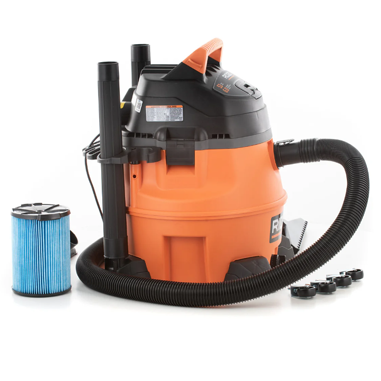 Aspiradora Industrial RIDGID 50898 WD-1455 - 53 Litros - 6 HP - Aspira Polvo, Agua y Sopla 4