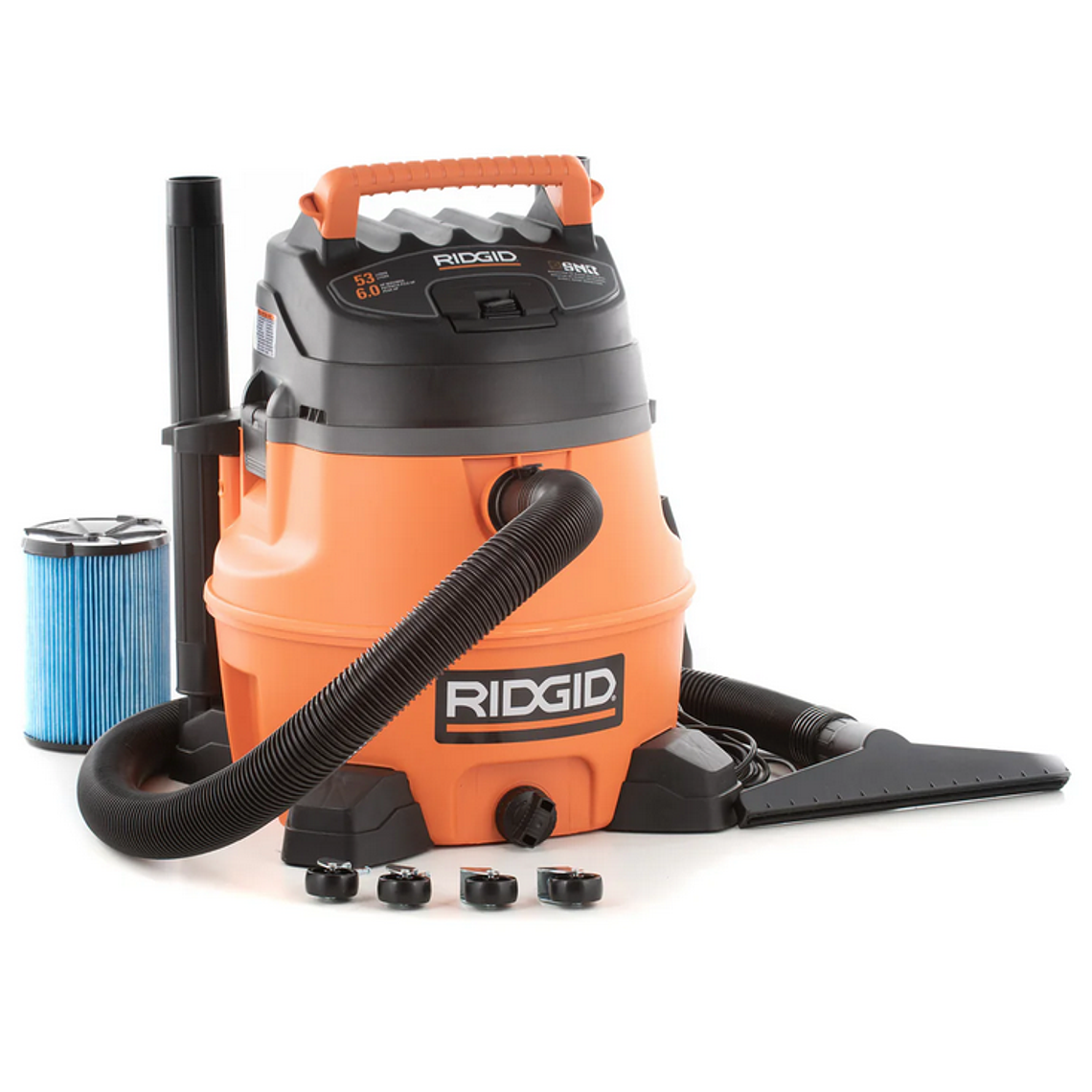Aspiradora Industrial RIDGID 50898 WD-1455 - 53 Litros - 6 HP - Aspira Polvo, Agua y Sopla 6