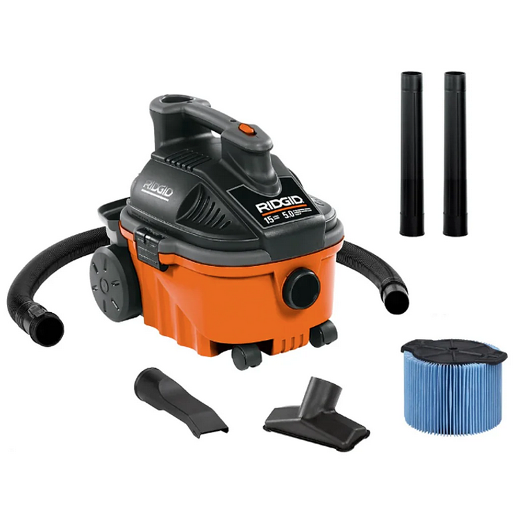 Aspiradora Industrial RIDGID 50883 WD-4075 - 15 Litros - 5 HP - Aspira Polvo, Agua y Sopla 3