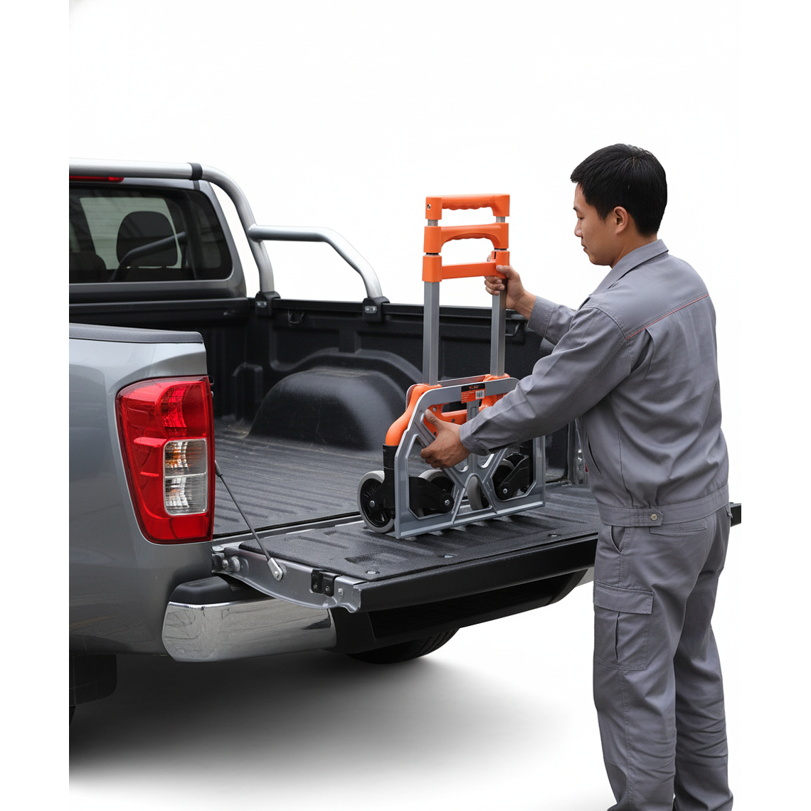 Carro Plegable 100KG RUEDA 120MM - Carretilla de carga Aluminio 4