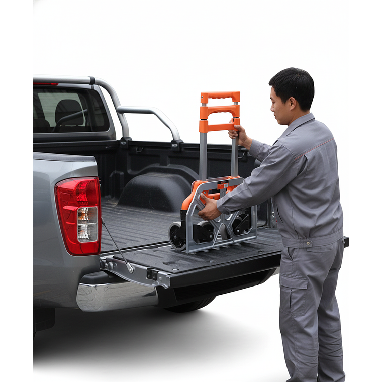 Carro Plegable 100KG RUEDA 120MM - Carretilla de carga Aluminio 4