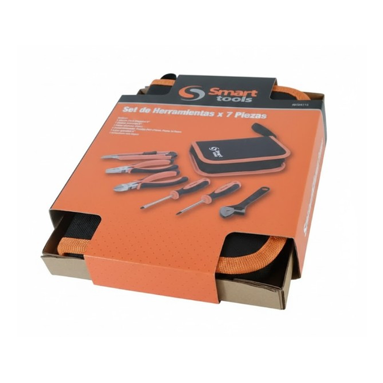 Set de Herramientas para Hogar 7 Piezas con Estuche – Smart Tools 4