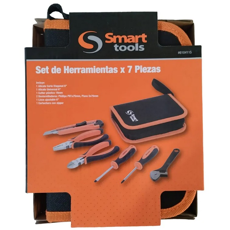 Set de Herramientas para Hogar 7 Piezas con Estuche – Smart Tools 5