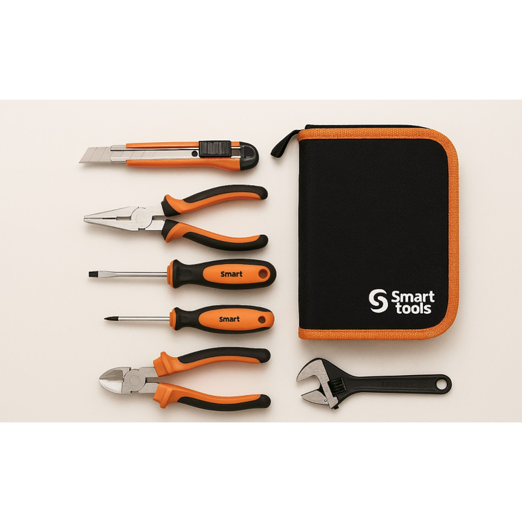 Set de Herramientas para Hogar 7 Piezas con Estuche – Smart Tools 1
