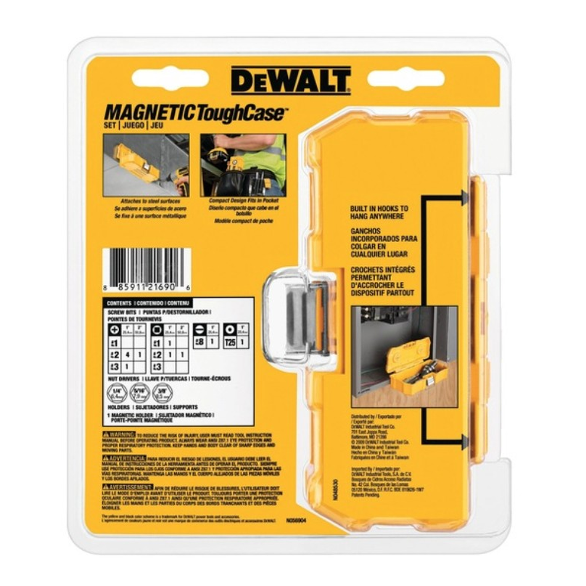 Juego de 15 puntas + caja metálica DEWALT DWMTC15 3