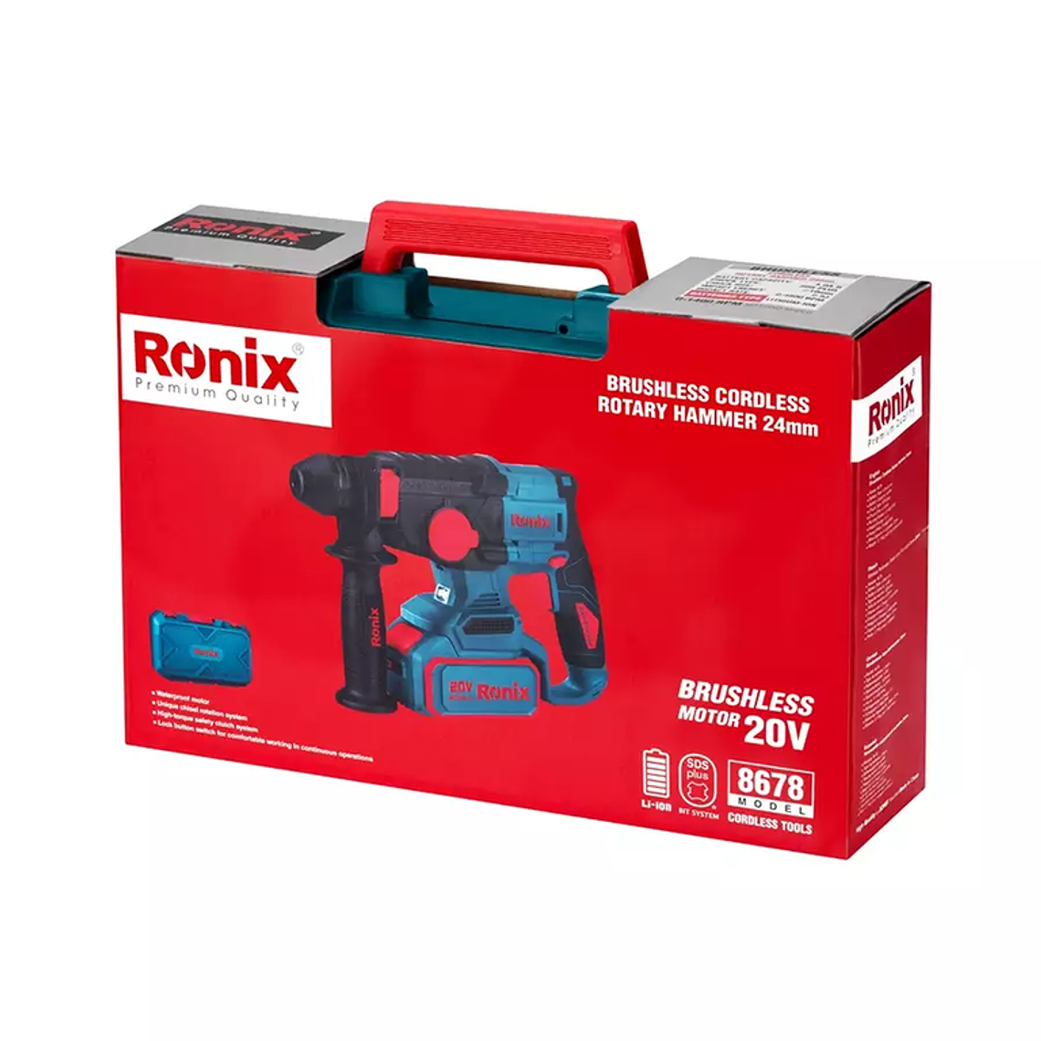 Rotomartillo Inalámbrico Ronix 8678 20V Brushless 2.5J 12