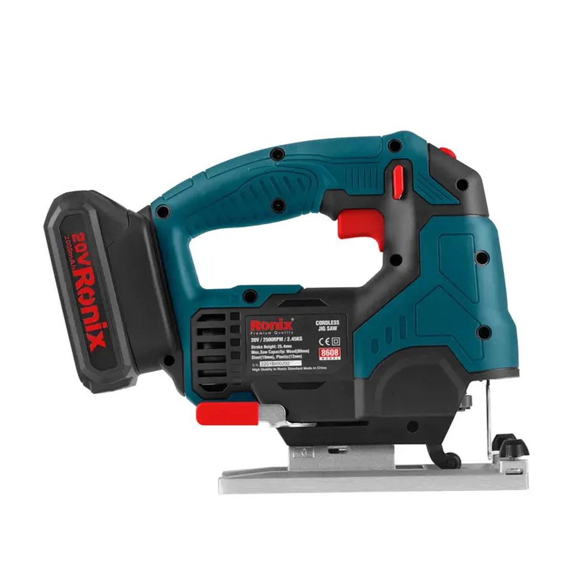 Sierra Caladora Inalámbrica Ronix 8608 20V Batería Incluida 3