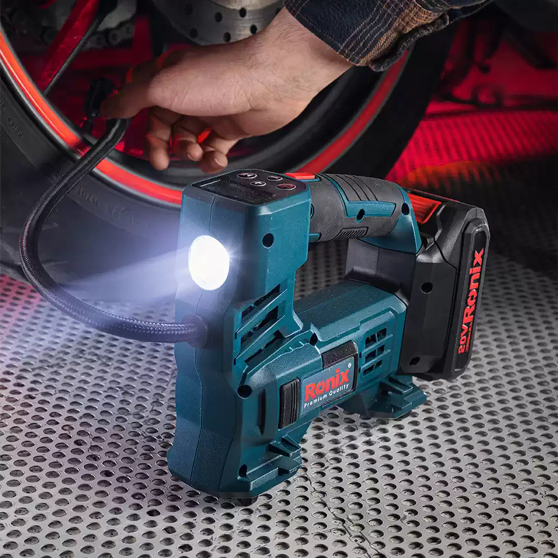 Mini Compresor Inalámbrico Ronix 8605 20V 150 PSI 1