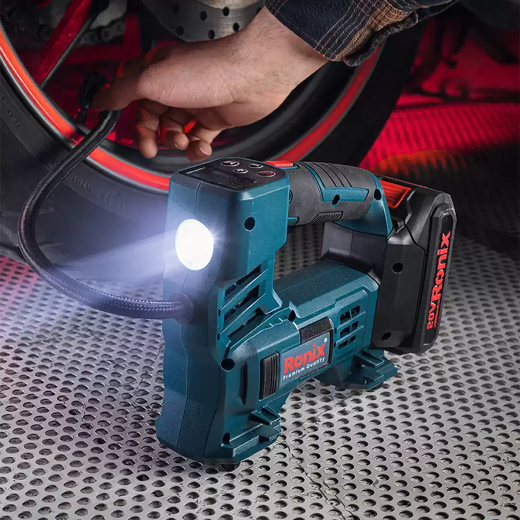 Mini Compresor Inalámbrico Ronix 8605 20V 150 PSI 1