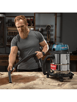 Aspiradora Inalámbrica Ronix 20 L 20V | Seco y Húmedo