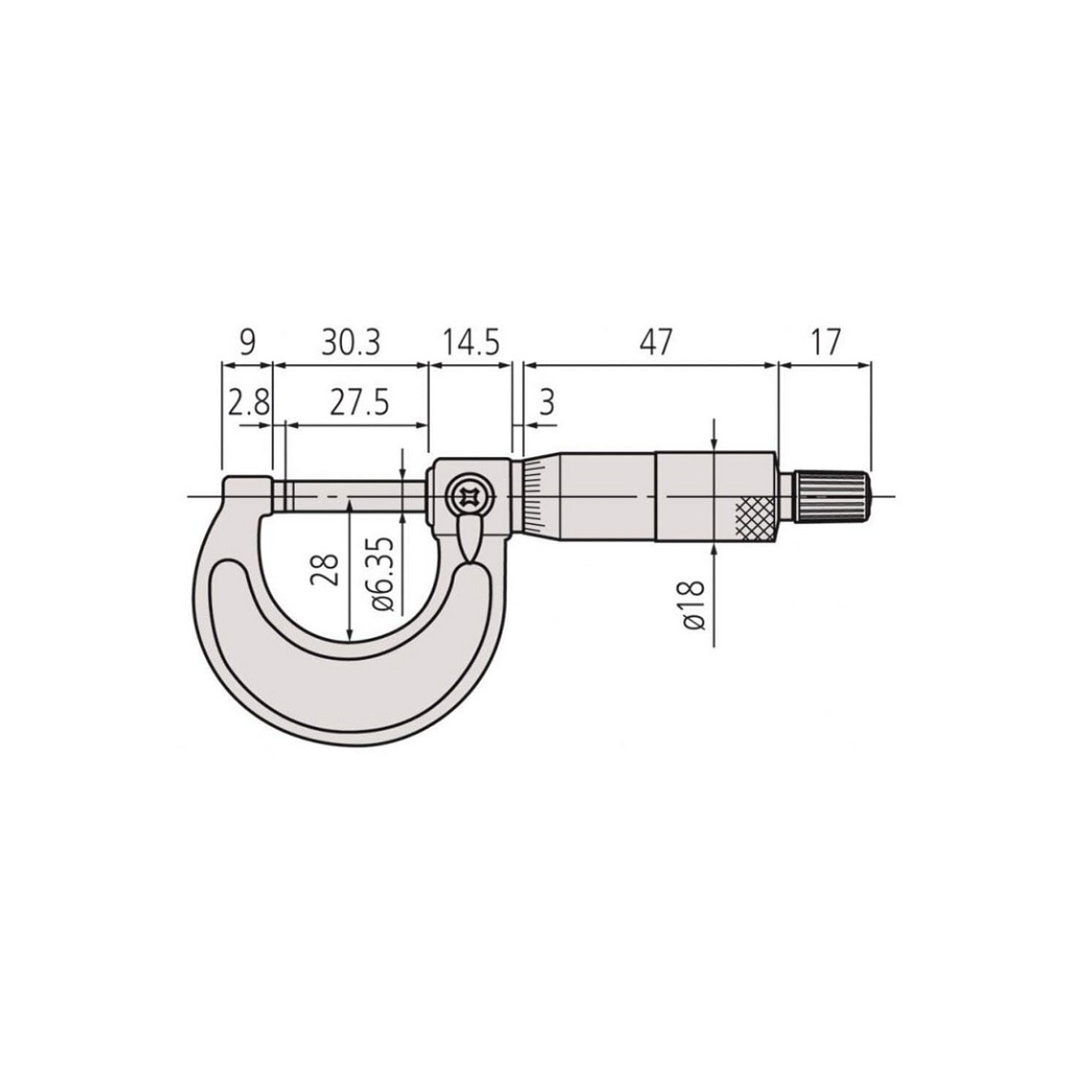 Micrómetro Exterior Mitutoyo 0-25 mm Modelo 103-137 - Medición Precisa 4