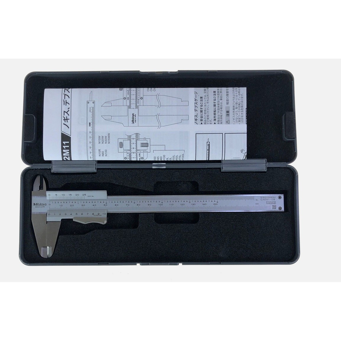 Pie de Metro 6' Mitutoyo 531-128 – 150 mm – Vernier Mecánico 6