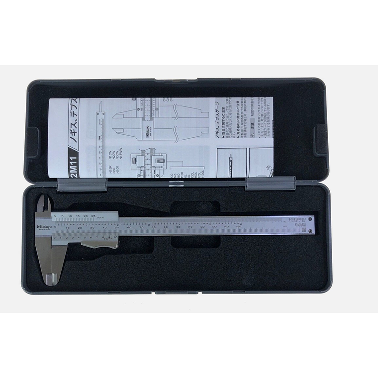 Pie de Metro 6' Mitutoyo 531-128 – 150 mm – Vernier Mecánico 6