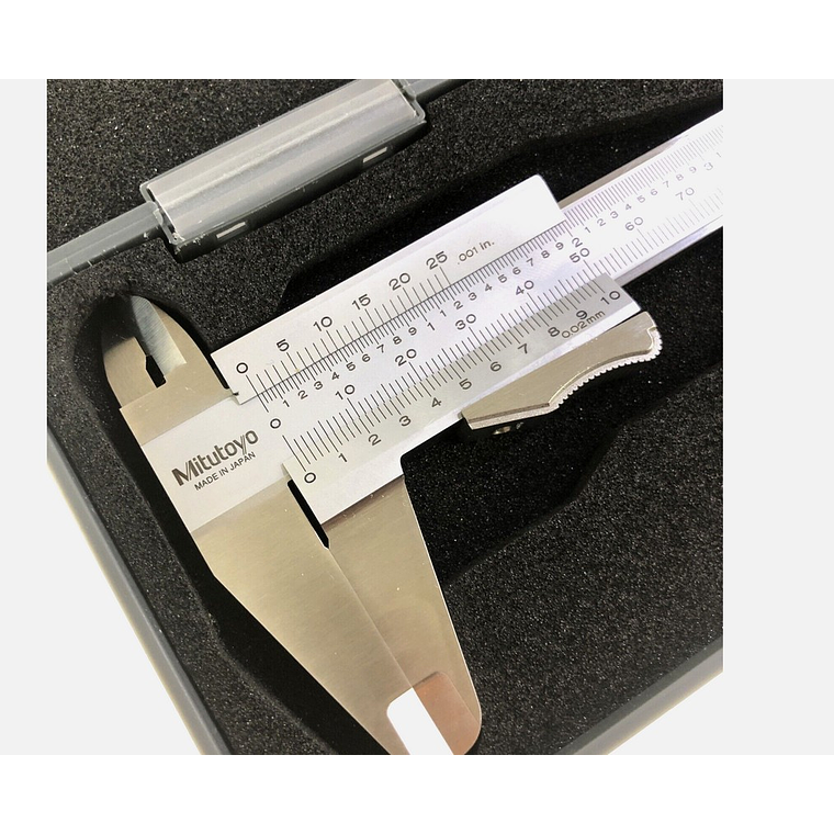 Pie de Metro 6' Mitutoyo 531-128 – 150 mm – Vernier Mecánico 7