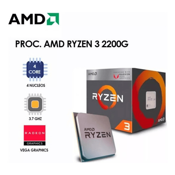 Potente Computador  Ryzen 3, Radeon Vega 240gb Ssd 16gb Wifi 2