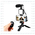 kit soporte iluminacion celular camara