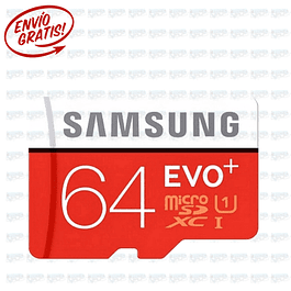 Samsung 64GB EVO Plus 100% Original- con adaptador 
