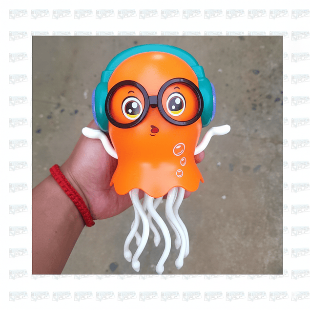 Pulpo Bailarín Musical DJ con Luces